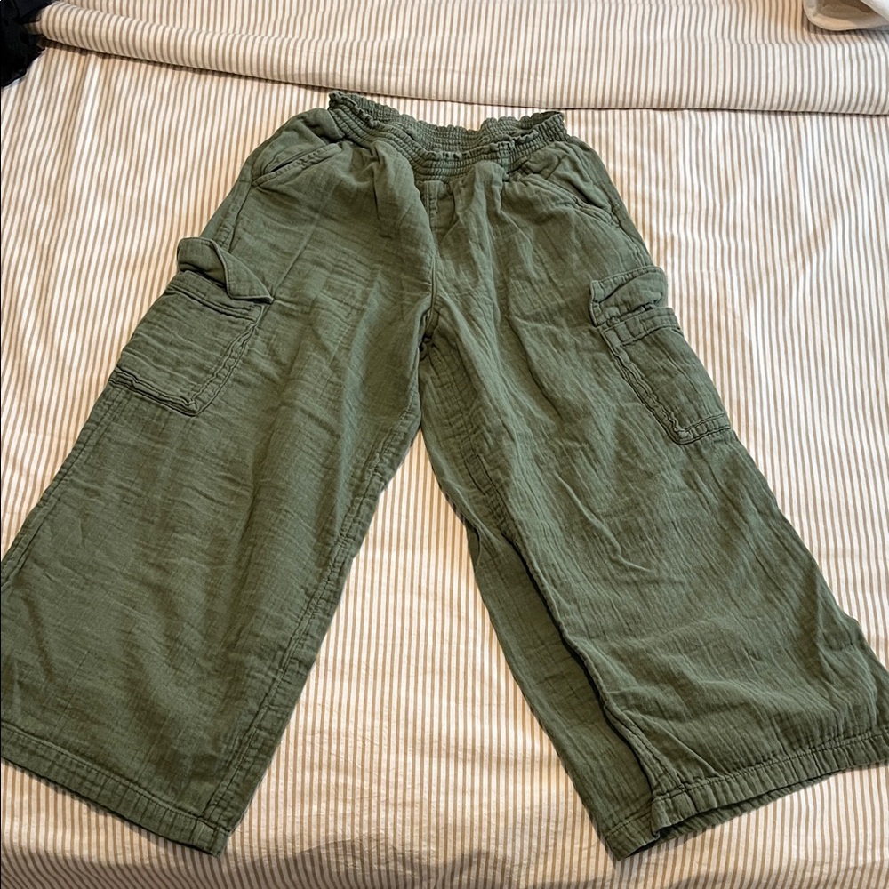 Old Navy Olive Green Smocked Pants